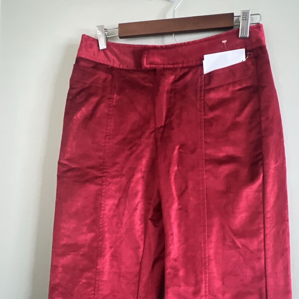 NWT Free People Walk With You Velvet Wide Leg Flare Trousers Sz 4 - Picture 8 of 13